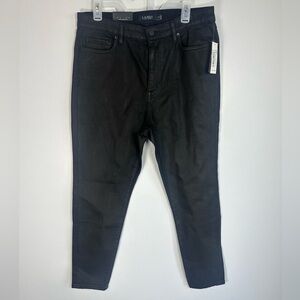 Ralph Lauren Women's Black High Rise Skinny Ankle size 32 14 Super Stretch